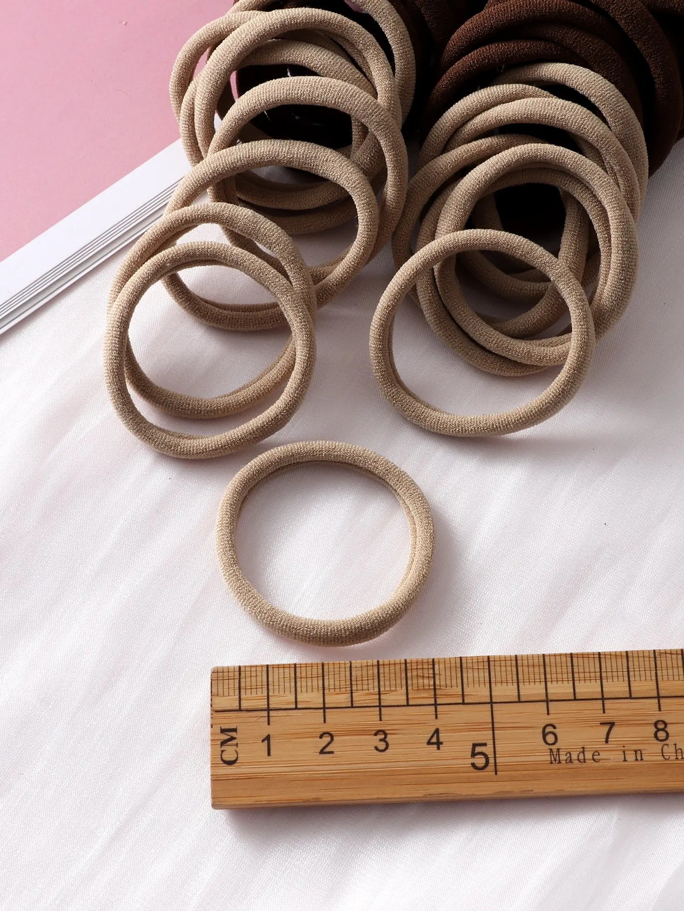 Many People Like The High Elasticity Hair Rope 50pcs Black Coffee Brown Seamless Hair Ring Rope hair accessories for girls