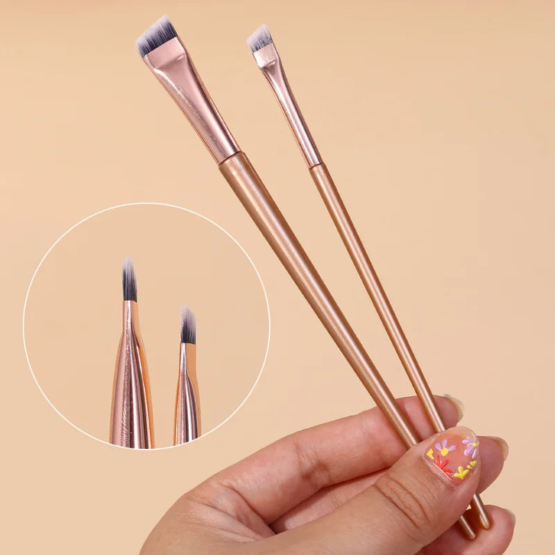 Professional Eyebrow Eyeliner Brushes Soft Angled Blade Thin Flat Contouring Brow Eye Liner Makeup Brush Women Eyes Makeup Tools