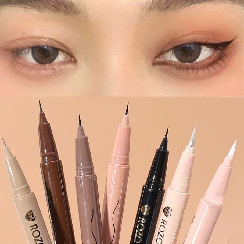 7 Colors Matte Glitter Eyeliner Pencil Waterproof Diamond Champagne Gold Brighten Lying Silkworm Highlighter Eyeliner Eye Makeup