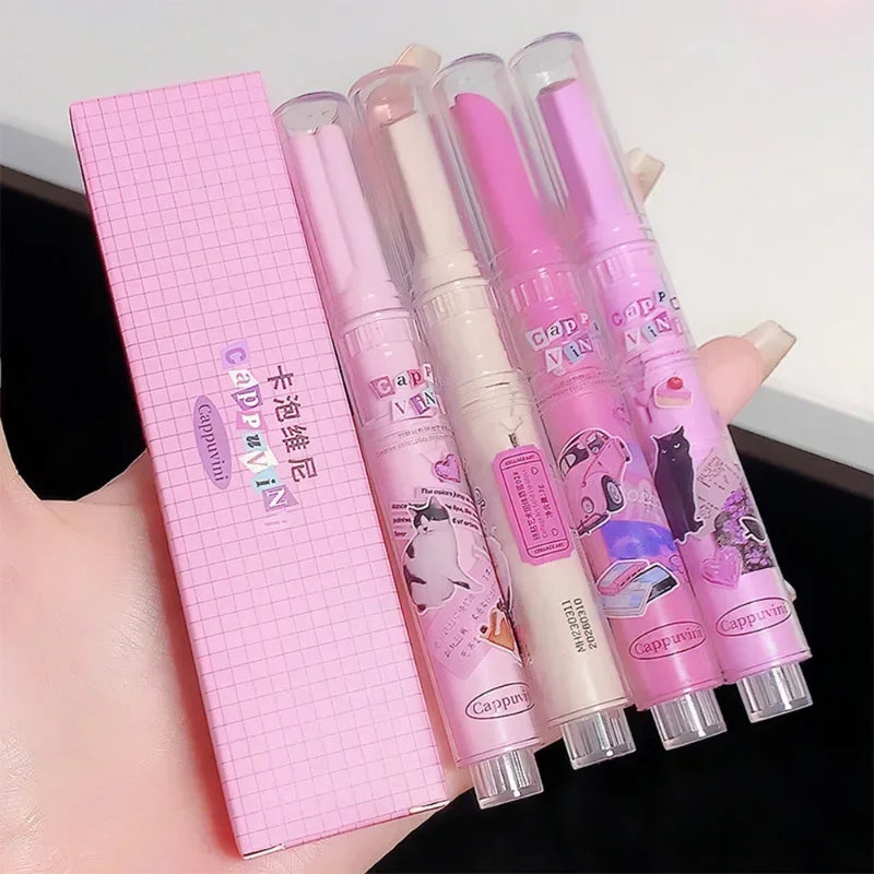 Love Shape Jelly Lipstick Waterproof Non-stick Cup Mirror Solid Lip Gloss Clear Lasting Moisturizing Lip Stick Makeup Cosmetic