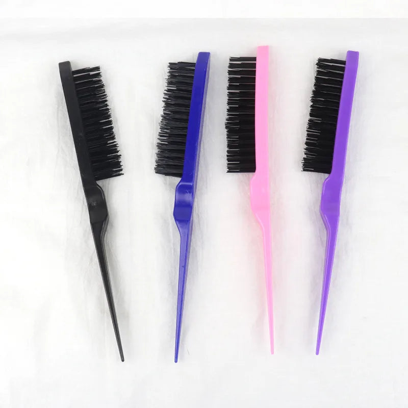 1 Pcs Professional Hair Brushes Comb Teasing Back Combing Hair Brush Slim Line Styling Tools 4 Colors Wholesale