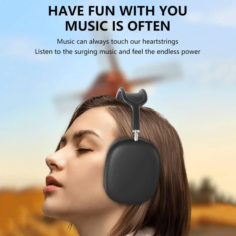 New P9 Wireless Bluetooth Headphones Noise Cancelling with Microphone Pods Over Ear Sports Gaming Headset for Apple iPhone