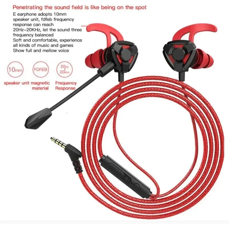 Headset Gamer Headphones Wired Earphone Gaming Earbuds With Mic For Pubg PS4 CSGO Casque Phone Tablet Laptop Universal Game