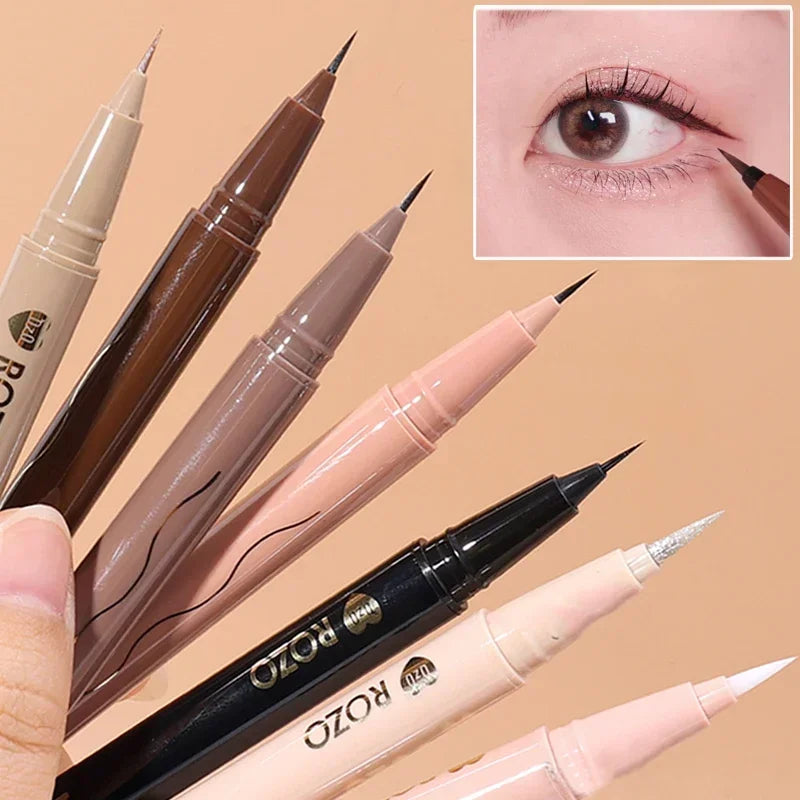 7 Colors Matte Glitter Eyeliner Pencil Waterproof Diamond Champagne Gold Brighten Lying Silkworm Highlighter Eyeliner Eye Makeup