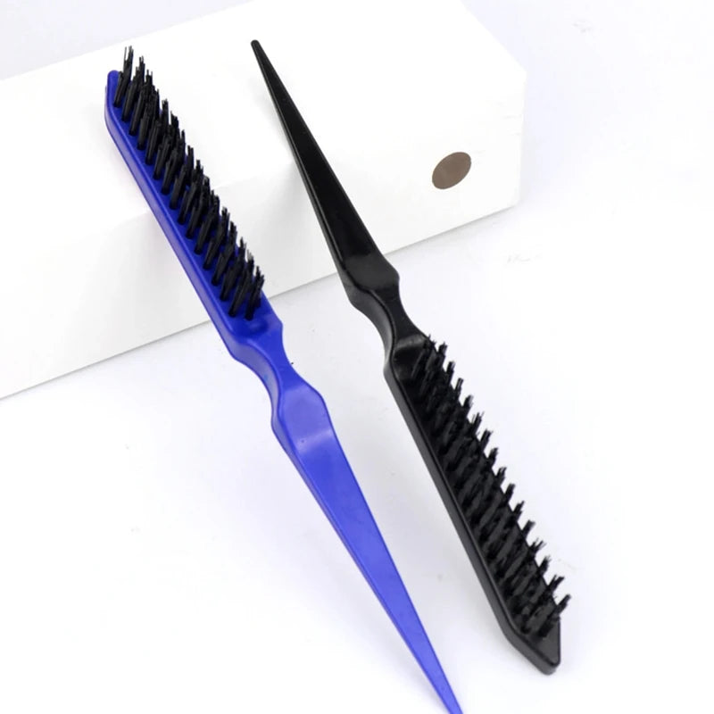 1 Pcs Professional Hair Brushes Comb Teasing Back Combing Hair Brush Slim Line Styling Tools 4 Colors Wholesale