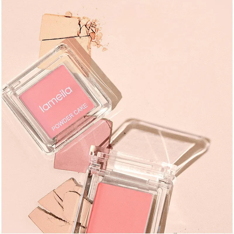 Face Blusher Matte Natural Cheek Tint Brighten Face Waterproof Face Contouring Cosmetics Blush Powder Soft Female Makeup 1pcs