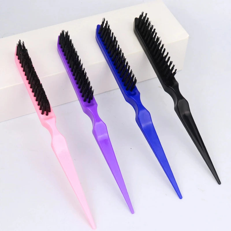 1 Pcs Professional Hair Brushes Comb Teasing Back Combing Hair Brush Slim Line Styling Tools 4 Colors Wholesale